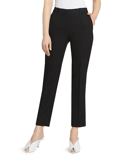 Shop Givenchy Straight-leg Wool Trouser In Black