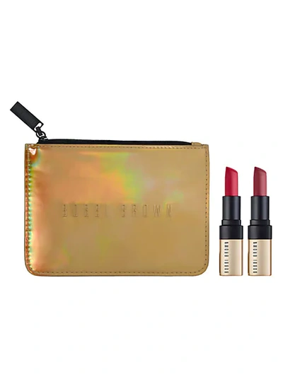 Shop Bobbi Brown Limited Edition Luxe Matte Lip Color Duo 3-piece Set In Red