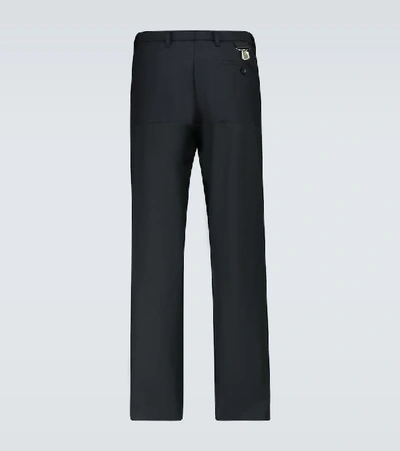 Shop Raf Simons Straight-fit Suspender Pants In Black