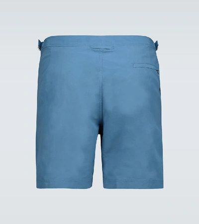 Shop Orlebar Brown Bulldog Swim Shorts In Blue