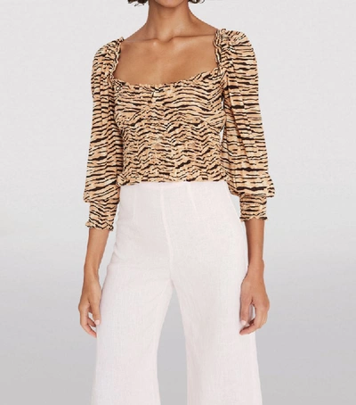 Shop Faithfull The Brand Animal Print Willow Top