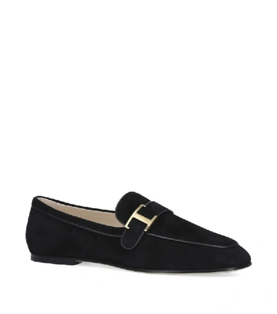 Shop Tod's Suede Cuoio Loafers