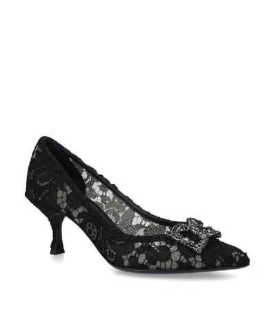 Shop Dolce & Gabbana Lace Bellucci Pumps 60