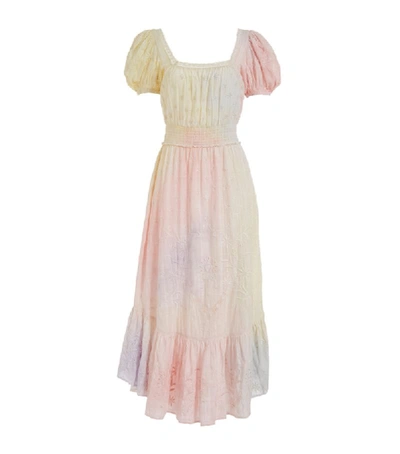 Shop Loveshackfancy Begonia Tie-dye Midi Dress