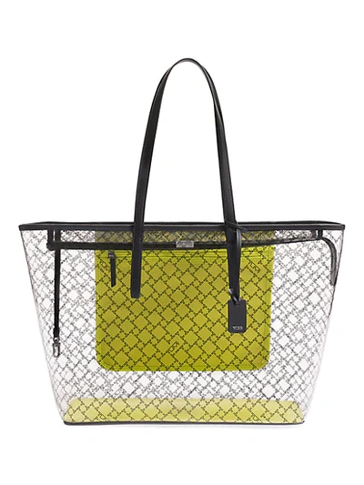 Shop Tumi Everyday Tote In Translucent Bright Lime