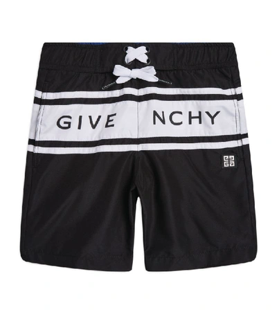 Shop Givenchy Kids Logo Swim Shorts