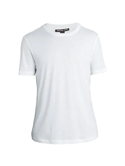Shop Michael Kors Cotton Crewneck T-shirt In Midnight