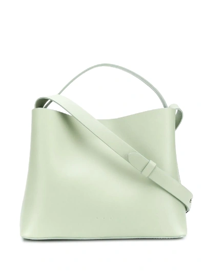 Shop Aesther Ekme Mini 'sac' Shopper In Green