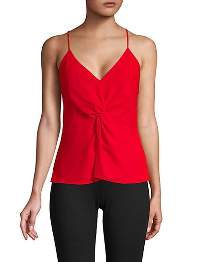 Shop Bailey44 Twisted-front Camisole In Lipstick
