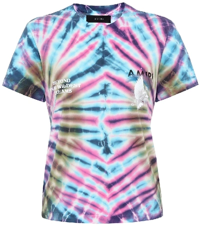 Shop Amiri Tie-dye Cotton T-shirt In Multicoloured