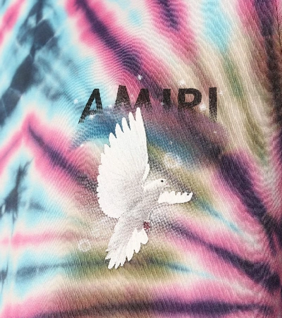 Shop Amiri Tie-dye Cotton T-shirt In Multicoloured