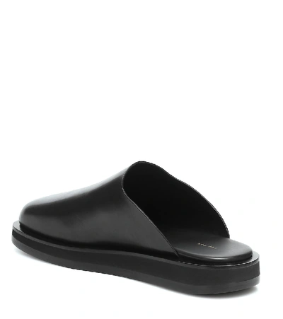 Shop The Row Sabot Leather Mules In Black