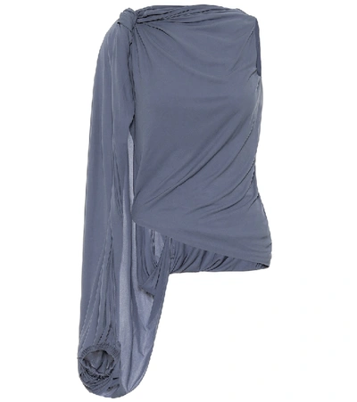 Shop Jw Anderson Draped Top In Blue
