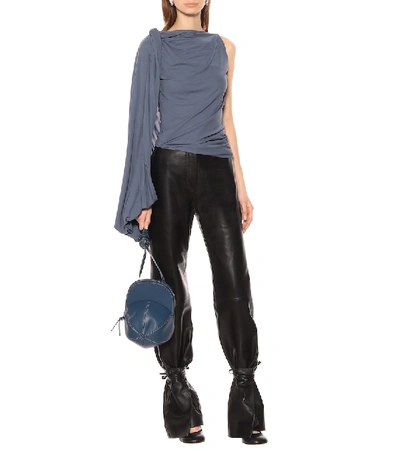 Shop Jw Anderson Draped Top In Blue