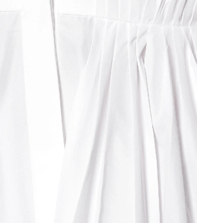 Shop Valentino Cotton-blend Minidress In White