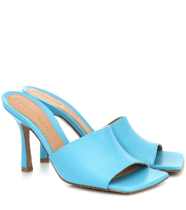 bottega veneta blue mules