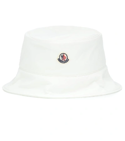 Shop Moncler Bucket Hat In White