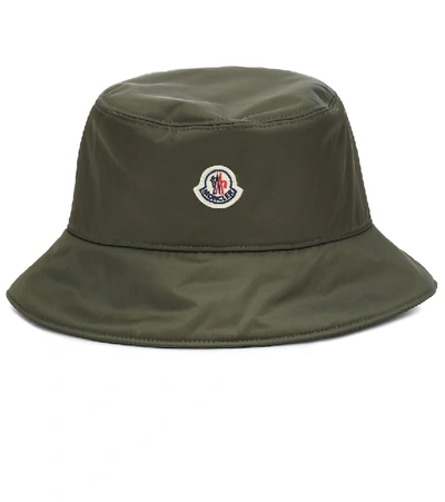 Shop Moncler Bucket Hat In Green