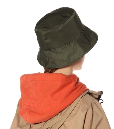 Shop Moncler Bucket Hat In Green