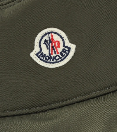 Shop Moncler Bucket Hat In Green