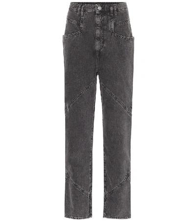 Shop Isabel Marant Eloisa High-rise Straight Jeans In Black