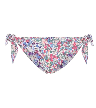 Shop Isabel Marant Sukie Floral Bikini Bottoms In Multicoloured