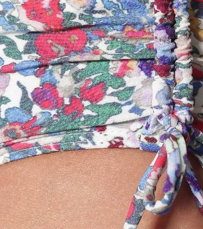 Shop Isabel Marant Neralis Floral Bikini Bottoms In Blue