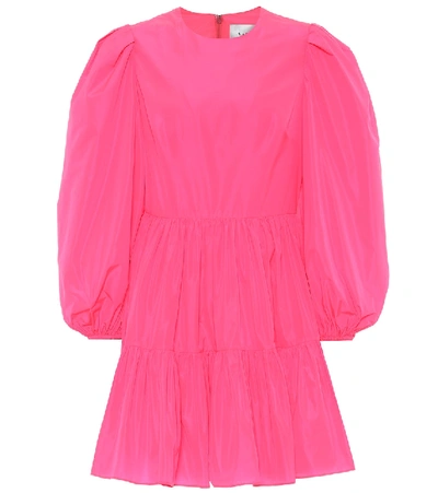 Shop Valentino Taffeta Minidress In Pink