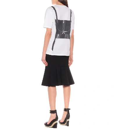 Shop Alexander Mcqueen Printed Cotton T-shirt In White