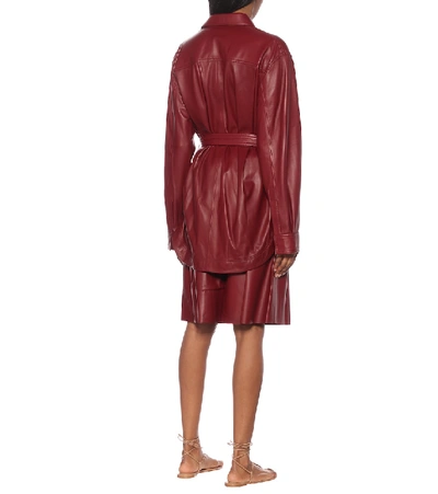 Shop Joseph Jent Leather Jacket In Red