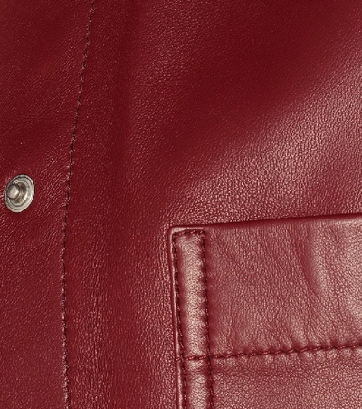 Shop Joseph Jent Leather Jacket In Red