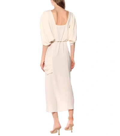 Shop Johanna Ortiz Classic Meets Cuba Crêpe Dress In Neutrals