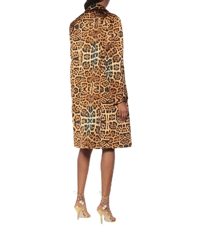 Shop Dries Van Noten Leopard-print Coat In Multicoloured