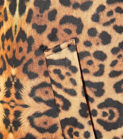 Shop Dries Van Noten Leopard-print Coat In Multicoloured