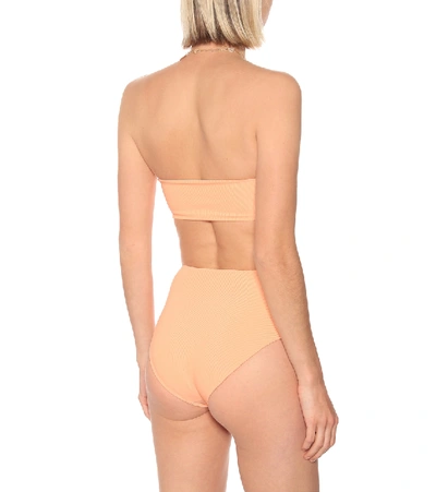Shop Jade Swim All Around Bandeau Bikini Top In Orange