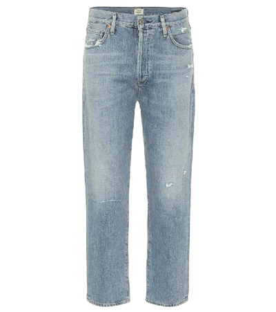 Shop Citizens Of Humanity Mckenzie Mid-rise Straight Jeans In Blue