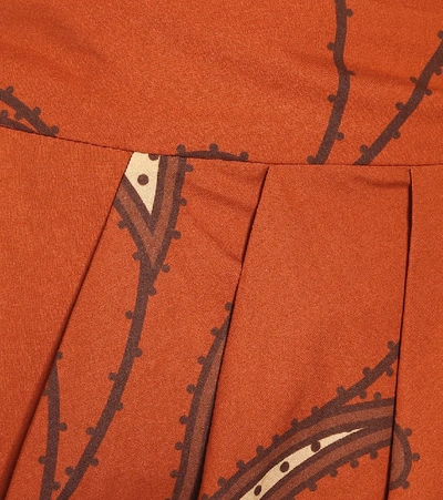 Shop Johanna Ortiz Eco Warrior Cotton-poplin Wrap Skirt In Brown