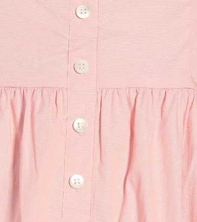Shop Staud Elio Cotton Maxi Dress In Pink