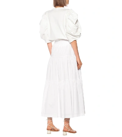 SEA棉质府绸中长半身裙