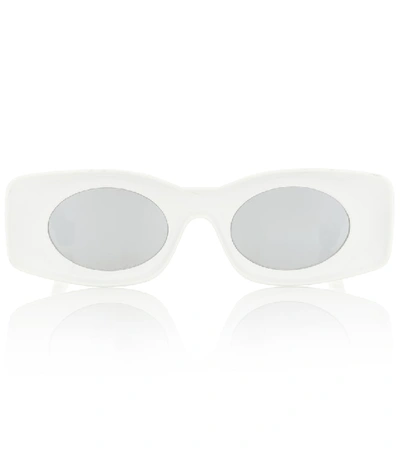 Shop Loewe Paula's Ibiza Rectangular Sunglasses