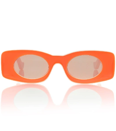 Shop Loewe Paula's Ibiza Acetate Sunglasses In Orange