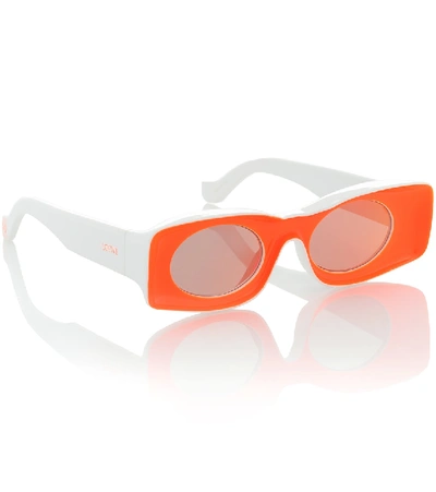 Shop Loewe Paula's Ibiza Acetate Sunglasses In Orange