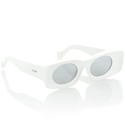 Shop Loewe Paula's Ibiza Rectangular Sunglasses