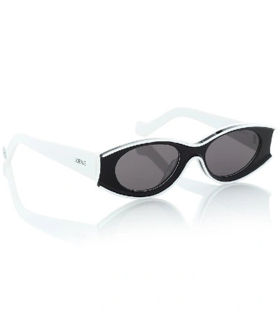 Shop Loewe Paula's Ibiza Acetate Sunglasses In Black