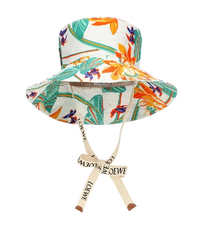 Shop Loewe Paula's Ibiza Printed Cotton Bucket Hat In Multicoloured