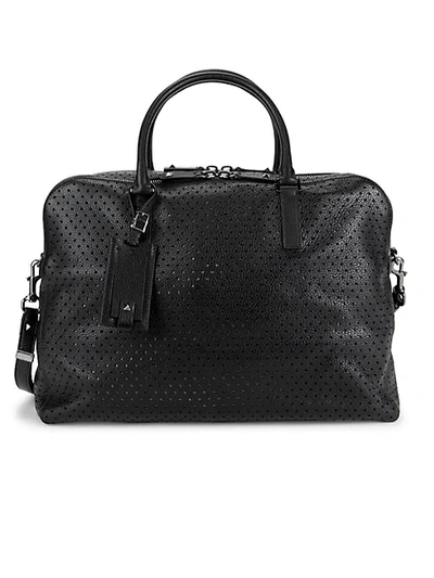 Shop Valentino Large Soft Leather Briefcase In Nero