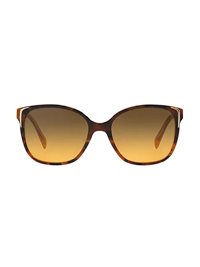 Shop Prada Conceptual Arrow 55mm Square Sunglasses In Havana