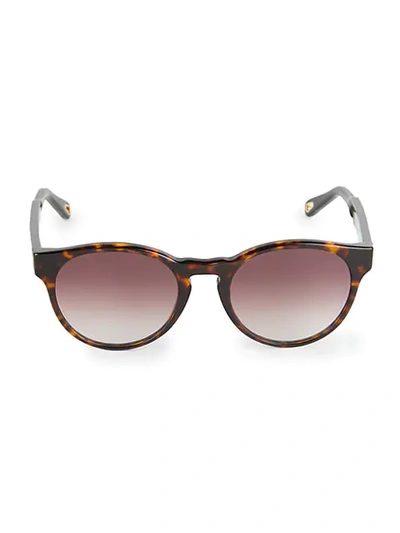 Shop Chloé Willow 52mm Round Sunglasses In Tortoise