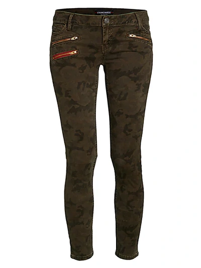 Shop Etienne Marcel Camouflage Low-rise Skinny Jeans