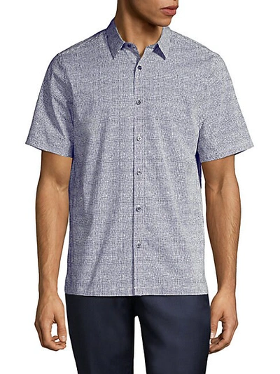 Shop Theory Irving Lumen Print Shirt In Eclipse Multi